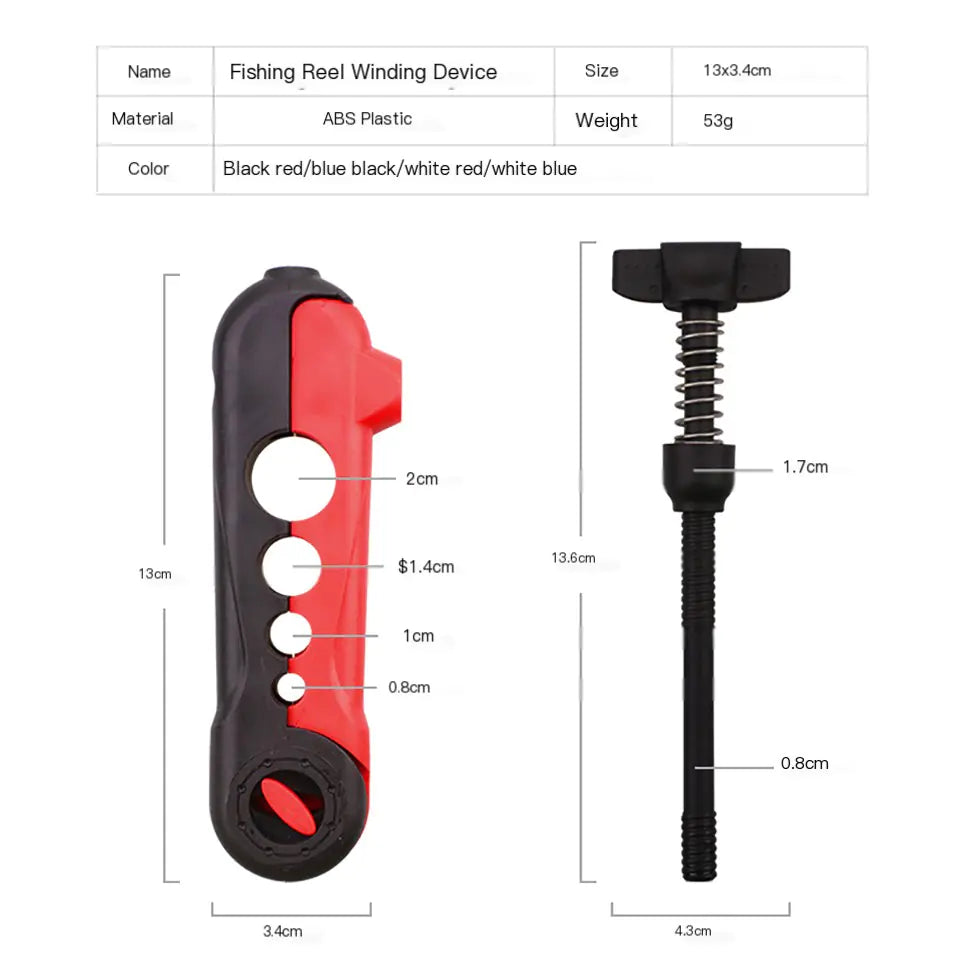 Portable Spinning Bait Fishing Line Reel Machine