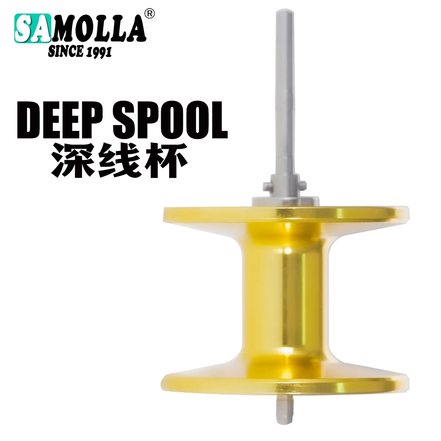 SAMOLLA Large Screen Digital Water Depth Fishing Reel